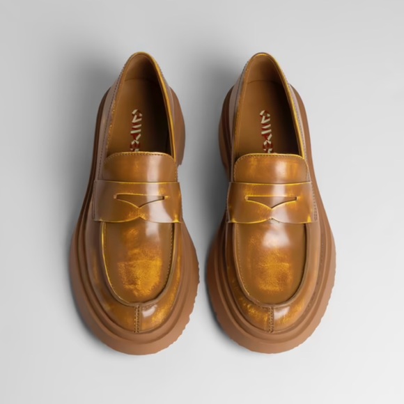 Camper Shoes - CAMPER LAB Walden Distressed Penny Loafers, 10